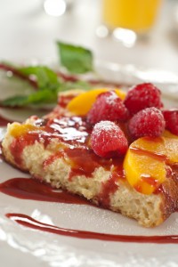 Peach Melba French Toast