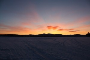 dawn on lake winnisquam