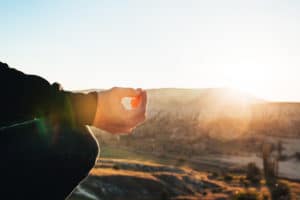 sunrise yoga at Gunstock Mountain