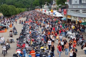 Laconia downtown filled with visitors for Motorcycle week one of the most fun things to do in Laconia NH