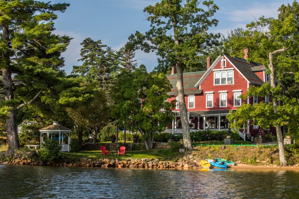 Our Lakefront Bed and Breakfast, one of the best places to stay in New Hampshire, is located near all of the great hiking in Franconia Notch State Park