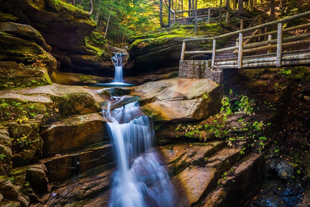 Sabbaday Falls is one of the top New Hampshire waterfalls to see near our Inn