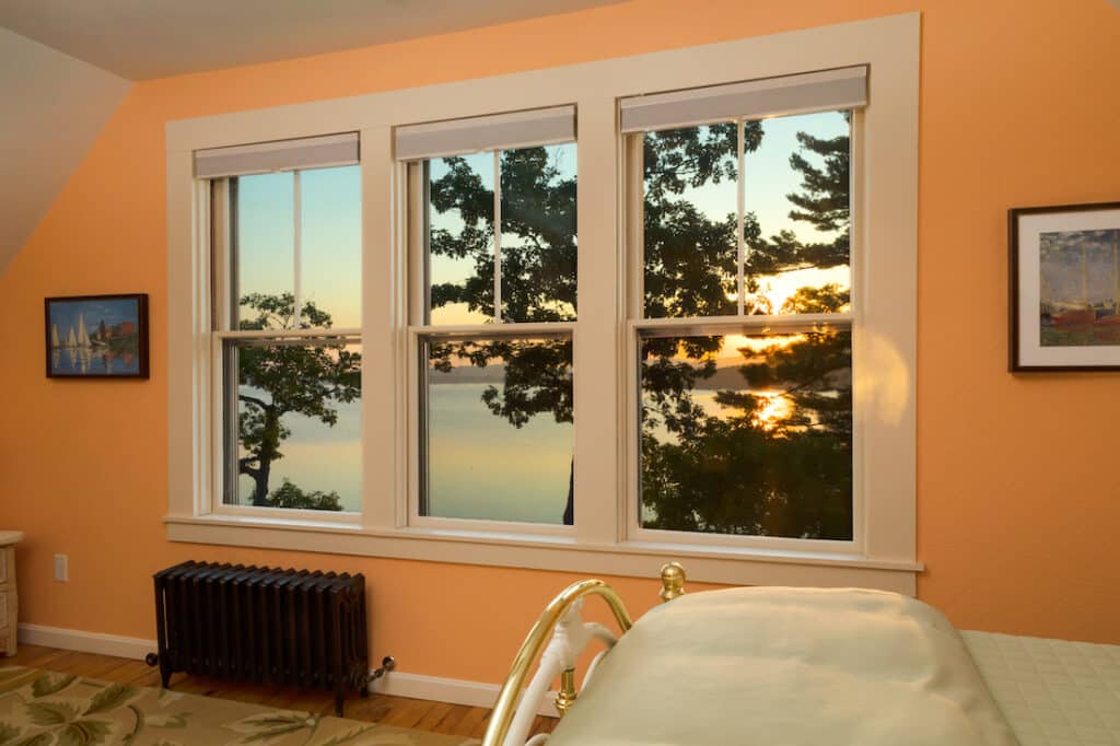 Photo of a guest room at Lake House at Ferry Point, a beautiful Lakes Region New Hampshire Bed and Breakfast