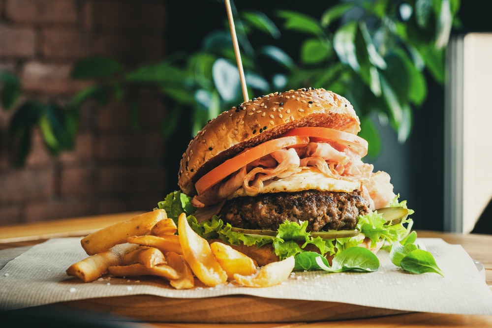 Laconia Restaurants, photo of a pub burger 